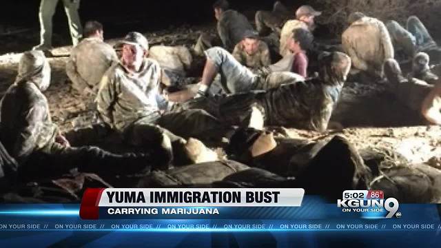 Border Patrol: 20 men caught with marijuana