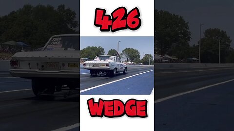 426 Wedge Super Stock Plymouth at the Dragstrip! #fast