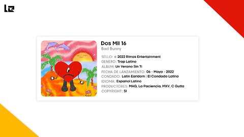 Bad Bunny - Dos Mil 16 (4K) | HQ Audio