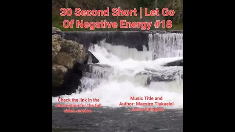 30 Second Short Of Let Go Of Negative Energy | #meditation #shorts #shortsvideo #waterfall #18