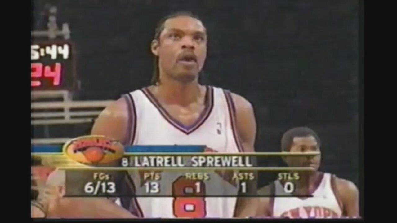 Latrell Sprewell 18 Points Vs. Pacers, 2000-01.