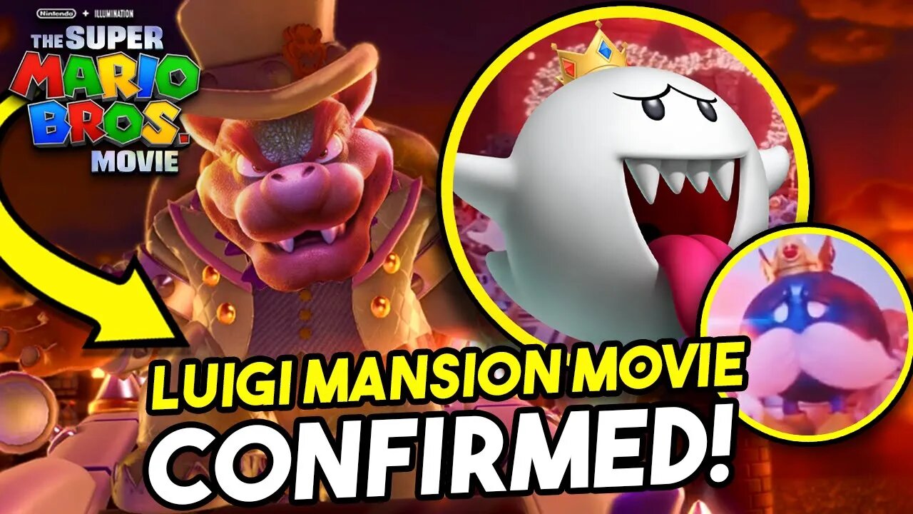 The Super Mario Bros Movie - Bowser & Peach Wedding! King Boo Cameo & Luigi Mansion! (SPOILERS)