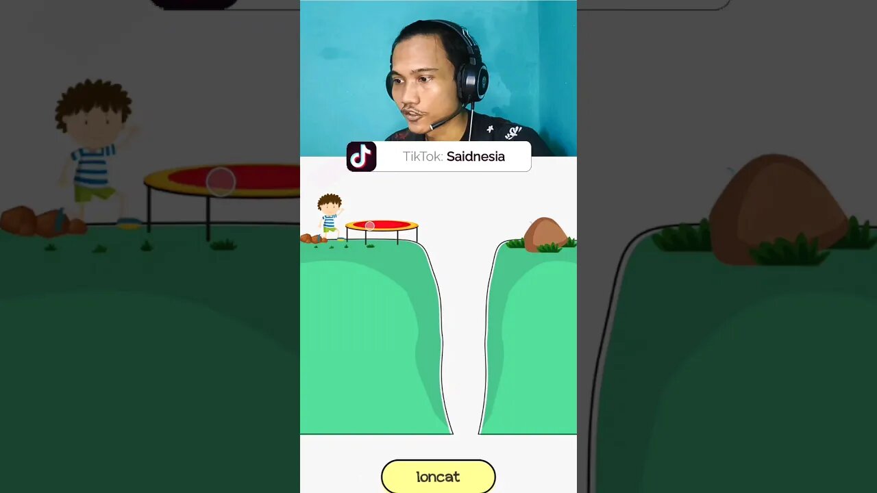 Melompati jurang | Braindom level 32 #braindom #shorts #saidnesia