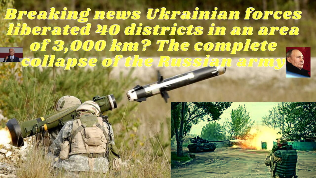 All-out offensive by the Ukrainian army. Edit 4000 km? Complete breakdown. Russian army in Ukraine