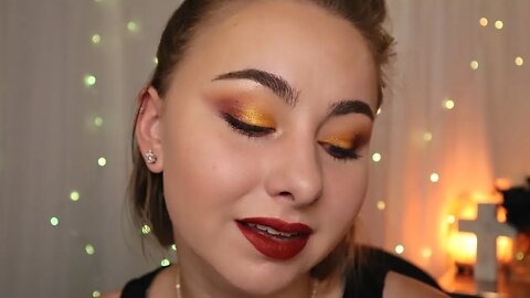 THE SCARIEST EYESHADOW EVER! | Colourpop Orange Super Shock Shadow Bubble Bee Sunset Makeup Look