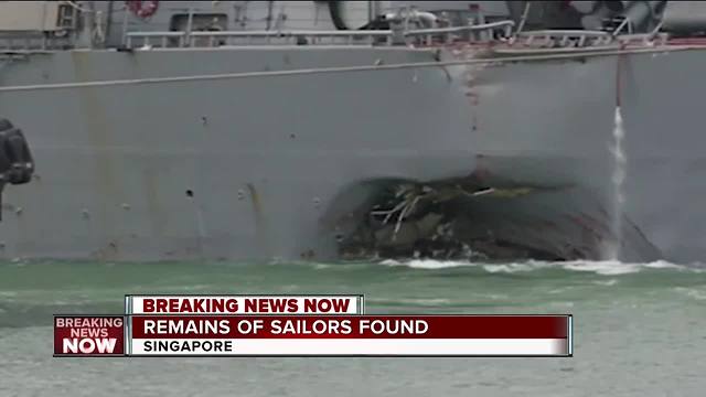 Some remains found on USS John McCain