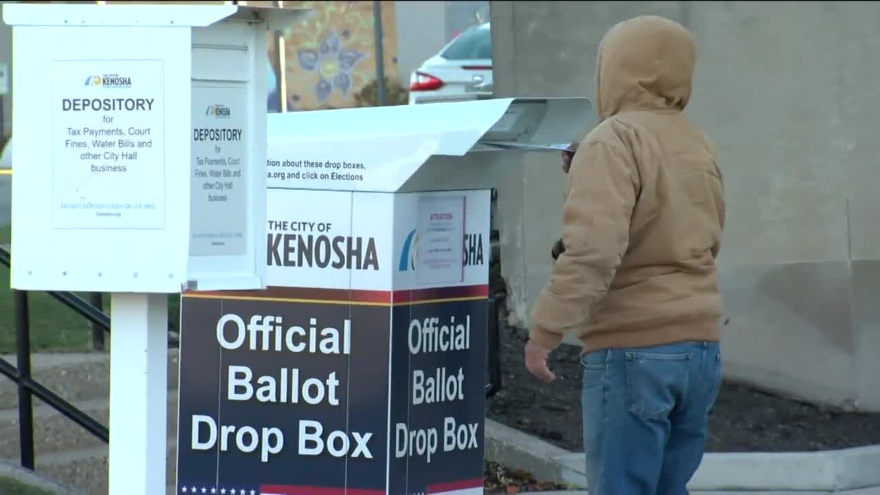 Voters react to President Trump's planned final push for support in Kenosha County