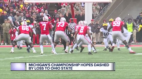 Michigan's championship hopes dashed by loss to Ohio State