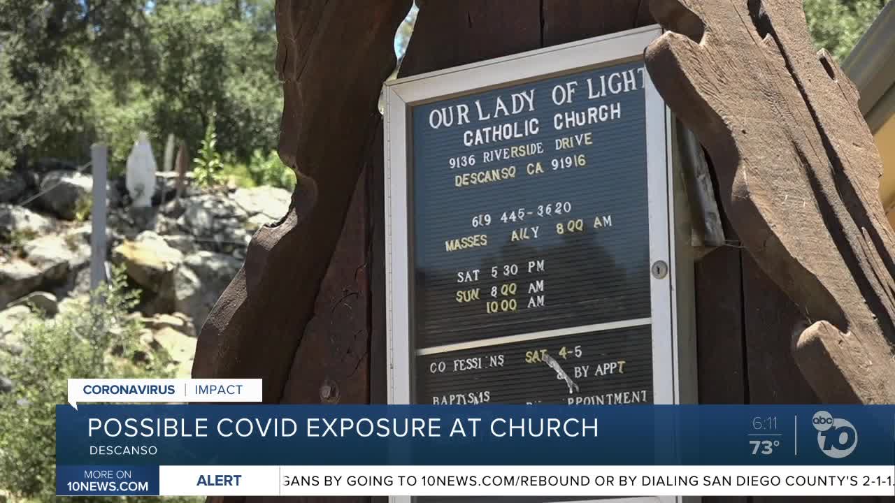 Possible COVID-19 exposure at East County church