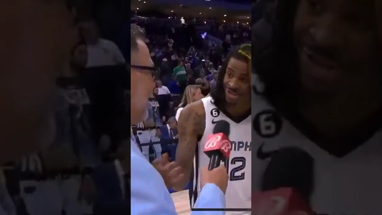 Ja Morant gets Grizzlies reporter to say NBA YoungBoy lyrics