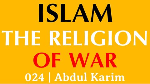 024 | The Stone of Aggressive Jihad | Abdul Karim
