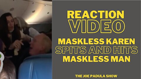 Reaction Video: Maskless Woman Spits and Hits Maskless Man Eating on Delta Flight