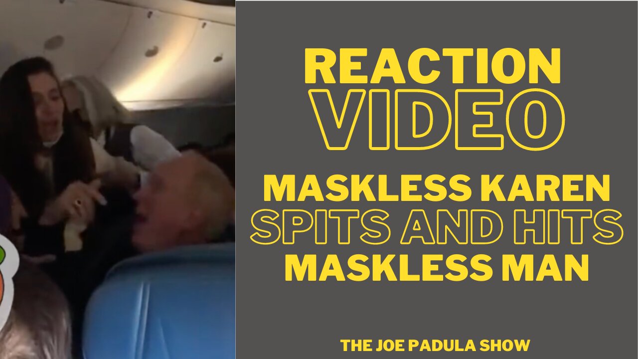 Reaction Video: Maskless Woman Spits and Hits Maskless Man Eating on Delta Flight