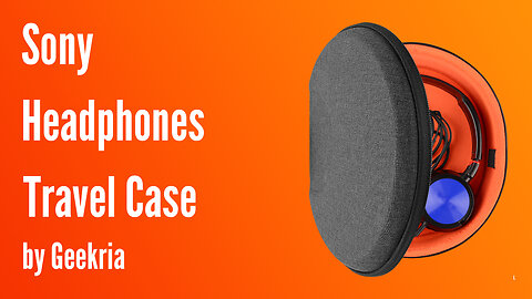 Sony On-Ear Headphones Travel Case, Hard Shell Headset Carrying Case | Geekria