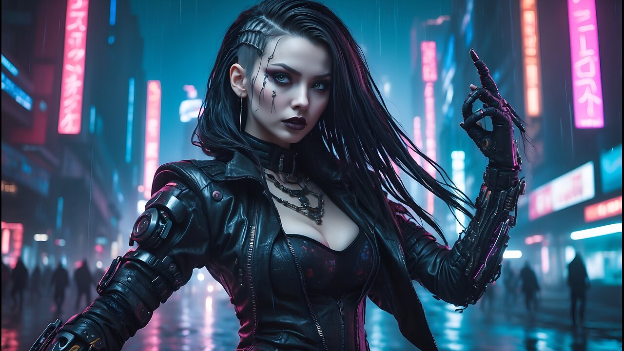 Cyberpunk Femme Fatale Exploring the Dark Streets of a Futuristic City | HFYStoryScifi | HFYScifi