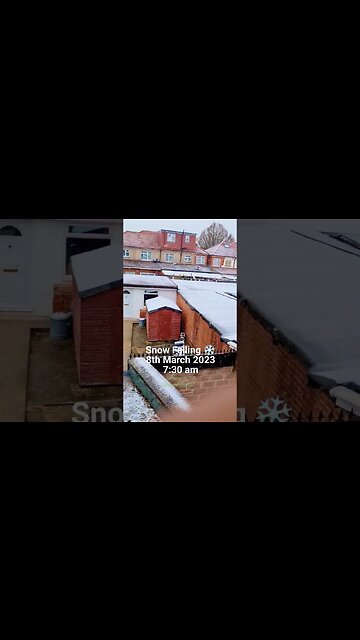 Snow Falling Southall London UK | 8th March 2023 #reels #shorts #bharatsamgi #snowfall #southall