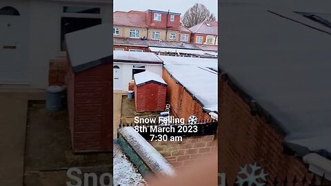 Snow Falling Southall London UK | 8th March 2023 #reels #shorts #bharatsamgi #snowfall #southall