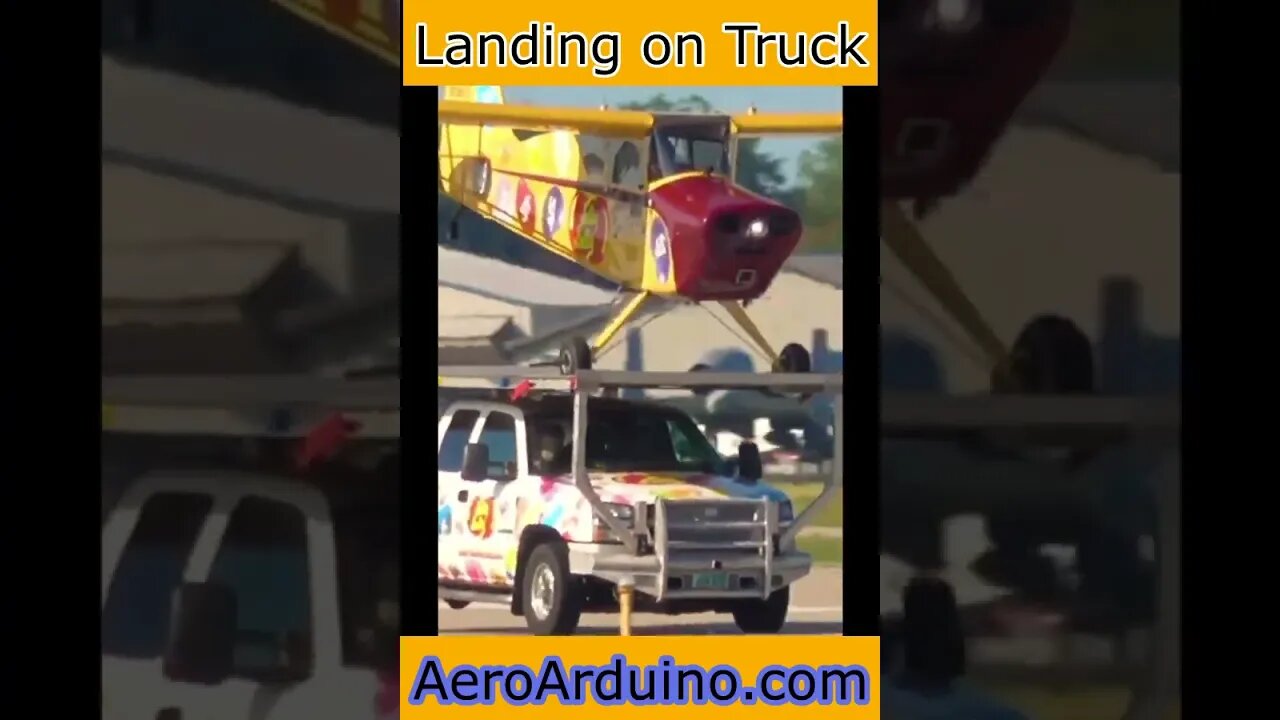 Crazy Stunt #Landing on Truck #Aviation #AeroArduino