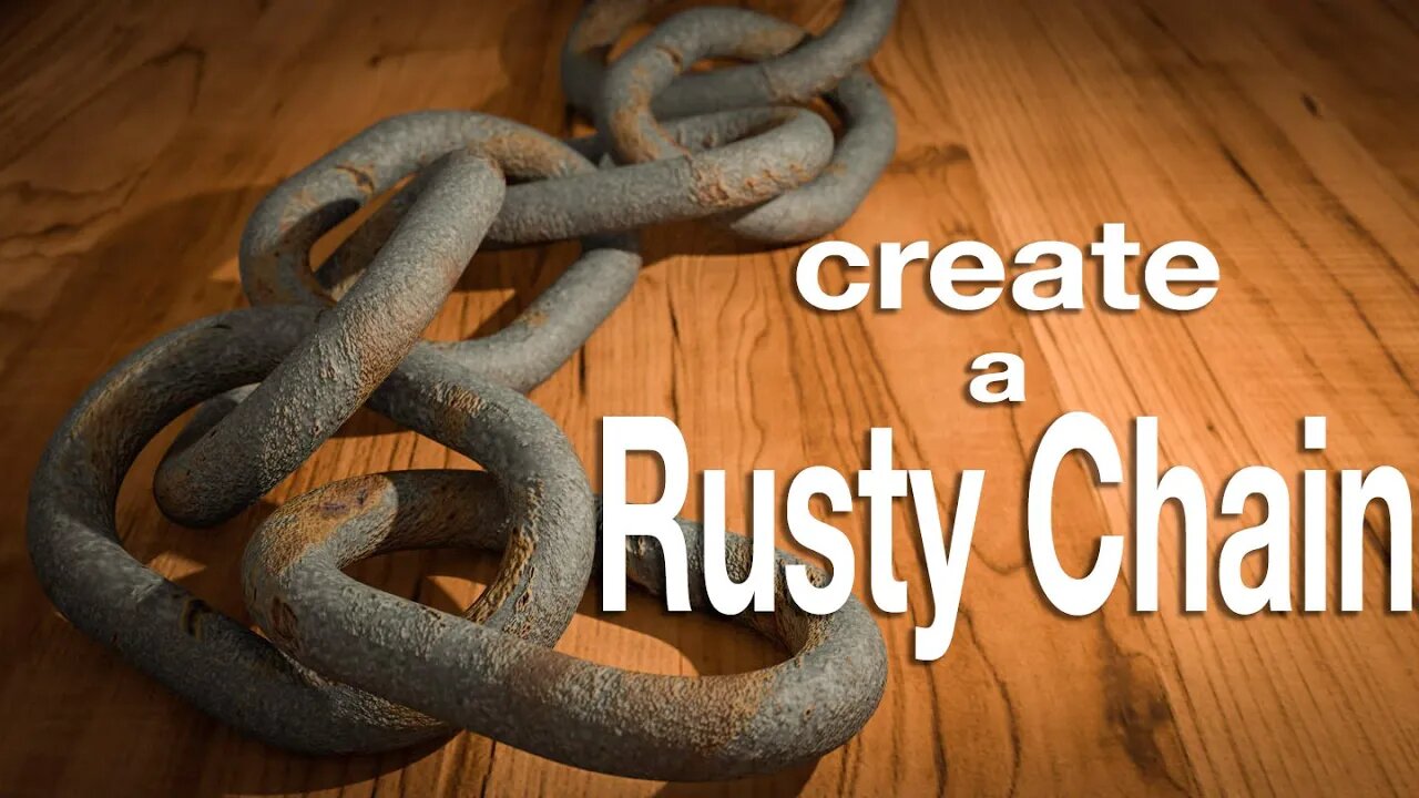 Blender tutorial: How to create a rusty chain.