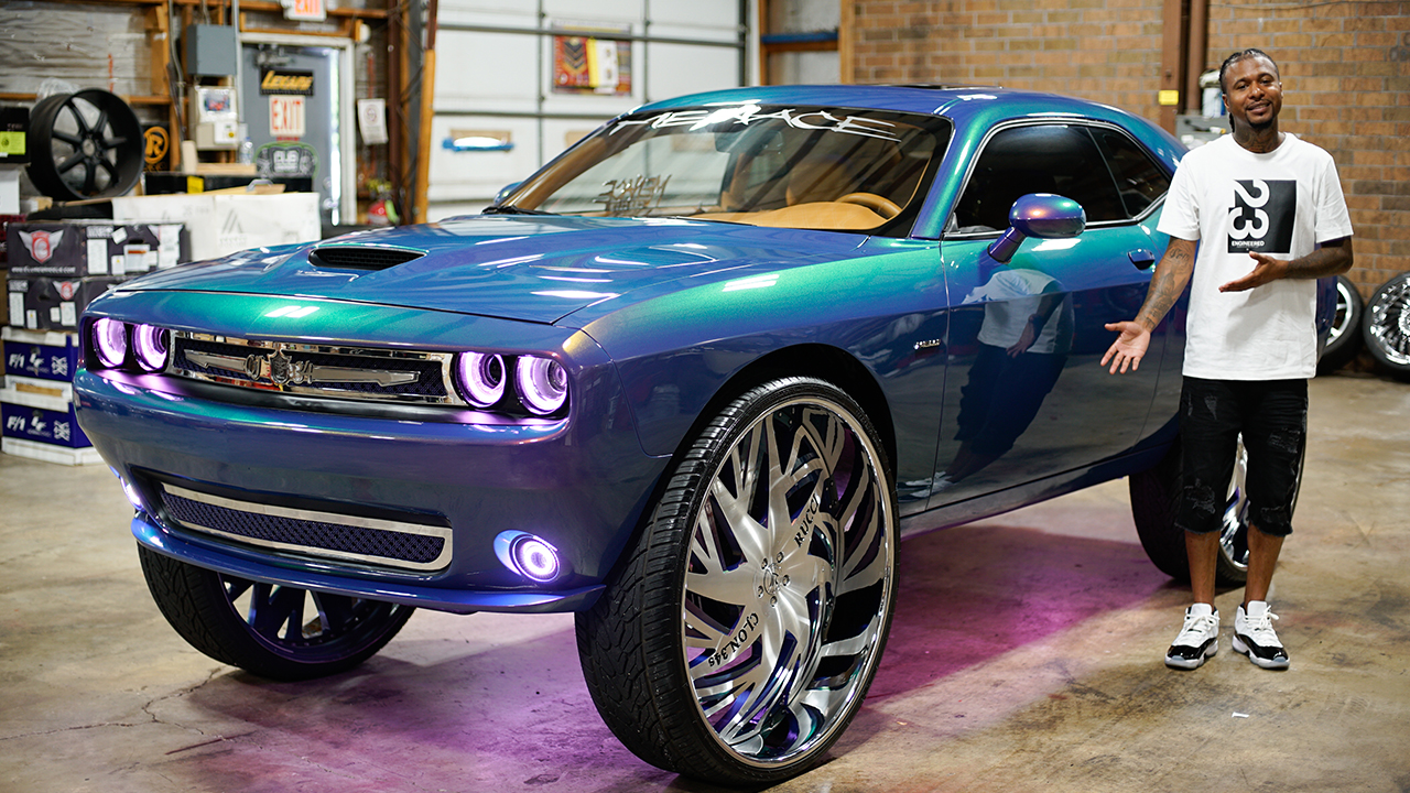 Pimped Dodge Challenger Boasts MASSIVE 34-Inch Rims