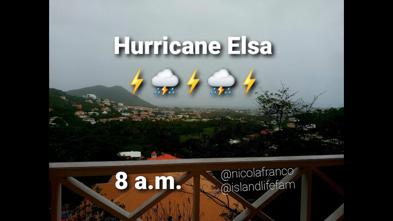 Sneak Peek Of Hurricane Elsa Category 1 | Island Life Fam | Trinidad and Tobago | St. Lucia | Caribbean