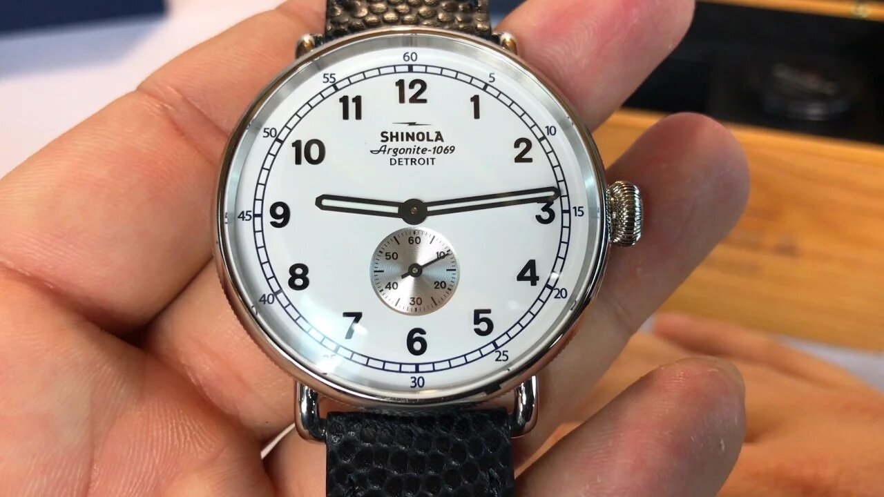 Limited edition Shinola Canfield Cannonball 43mm watch unboxing and review