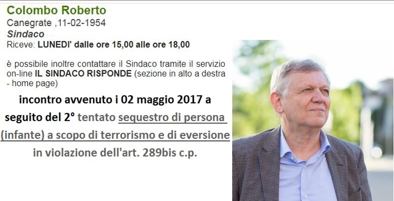 SINDACO CONFERMA LA SUPREMAZIA NAZISTA DEI TRIBUNALI