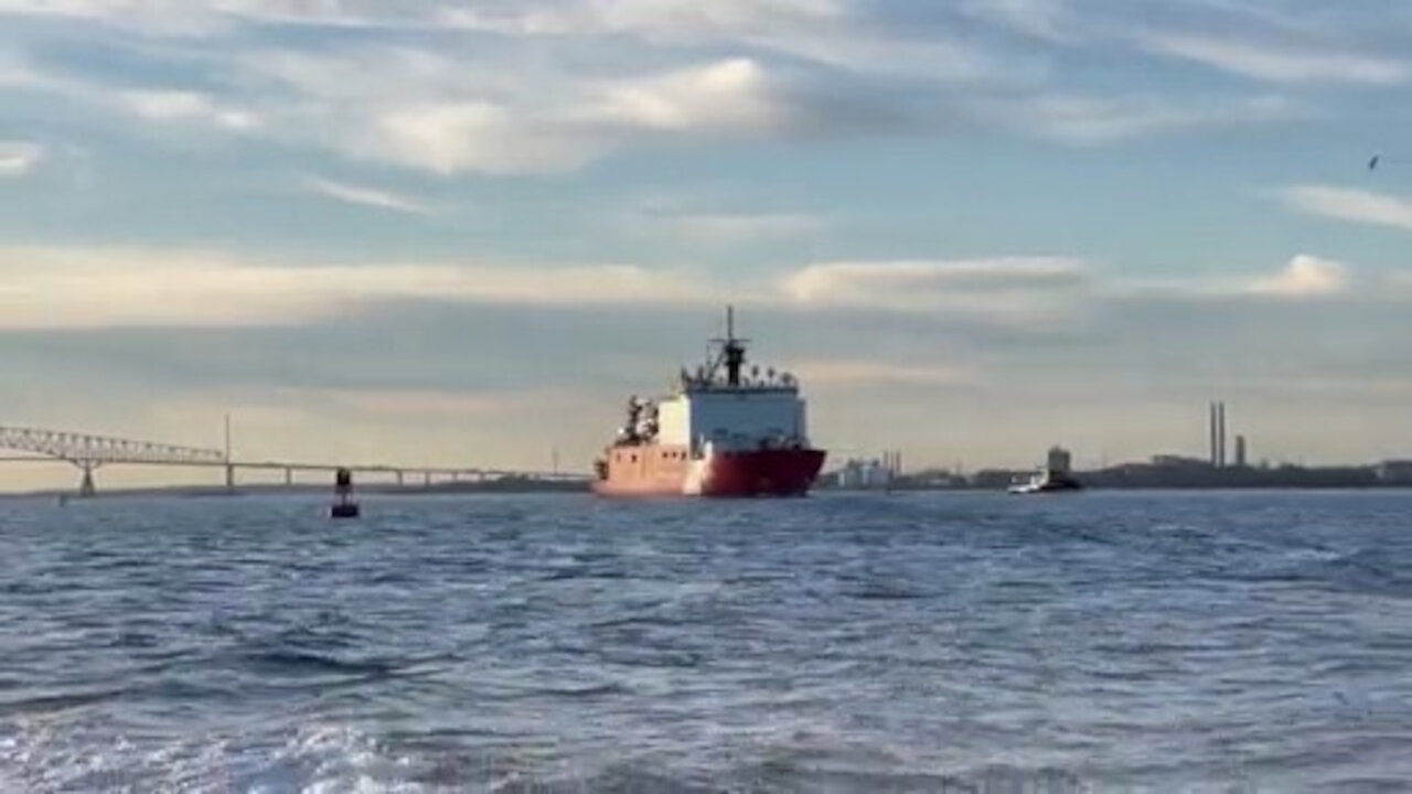 Coast Guard Cutter Healy arrives in Baltimore