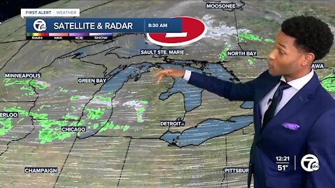 A cool start to the week