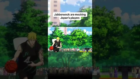 Jabberwock are mocking Japan’s players 😤 #anime #kurokonobasket #fyp