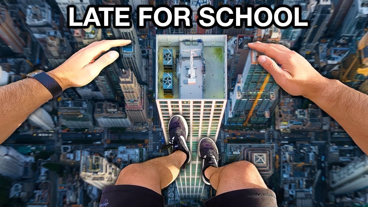 Late For School Parkour POV!!