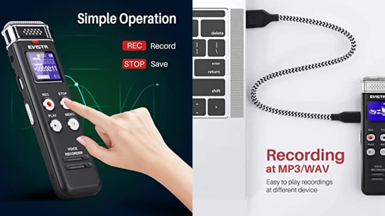 Best and Cheapest Recorder For YouTube Videos - EVISTR 16GB Digital Voice Recorder - Review - 2022