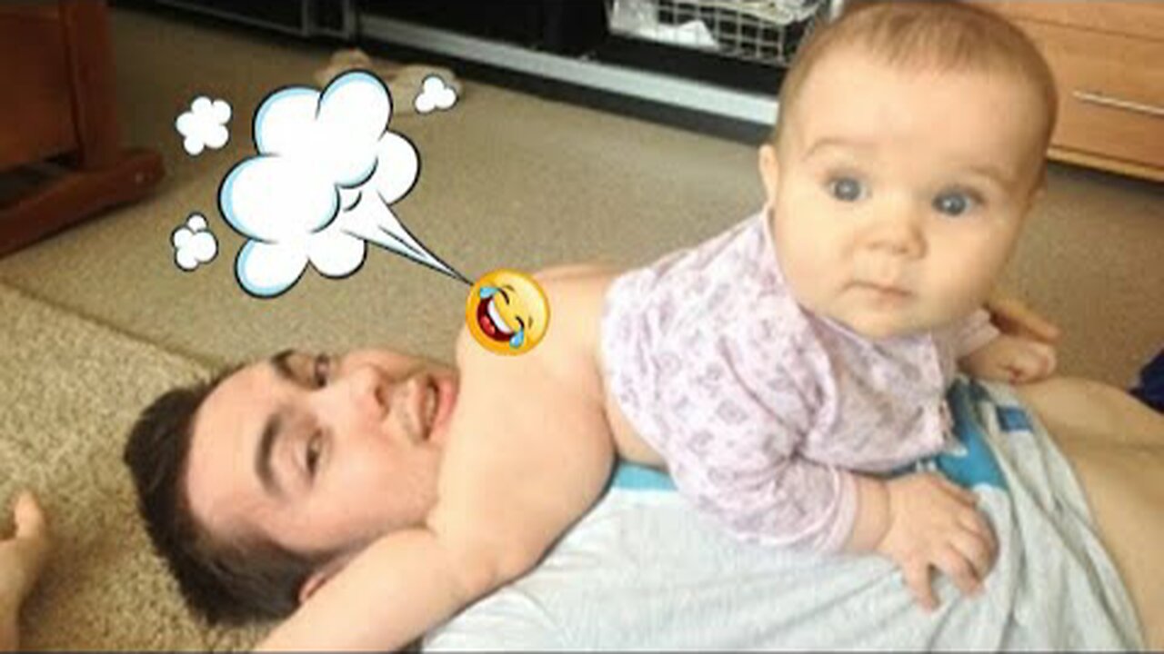 Funny baby videos - funny daddy and babies Moment