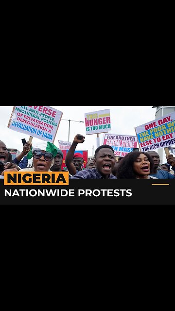 Nationwide protests over the rising cost of living in Nigeria | Al Jazeera Newsfeed| RN