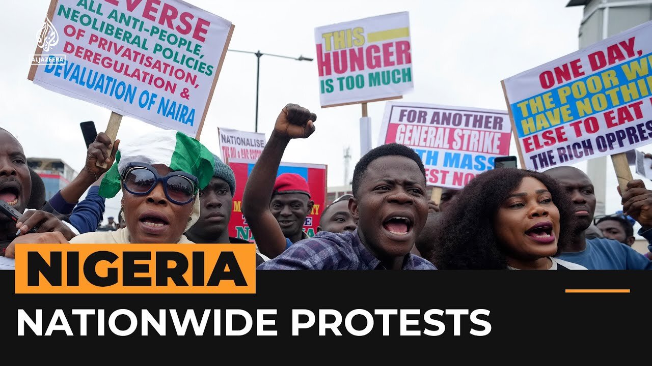 Nationwide protests over the rising cost of living in Nigeria | Al Jazeera Newsfeed| RN