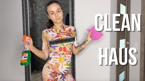 [4K USA Houswife ] 👙❤️ How to clean a mirror_ Body art suit Haul _ Try Haul