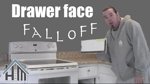 How to repair a kitchen drawer face fall off! Easy! Home Mender!