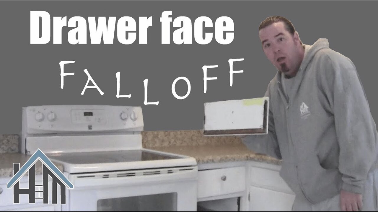 How to repair a kitchen drawer face fall off! Easy! Home Mender!