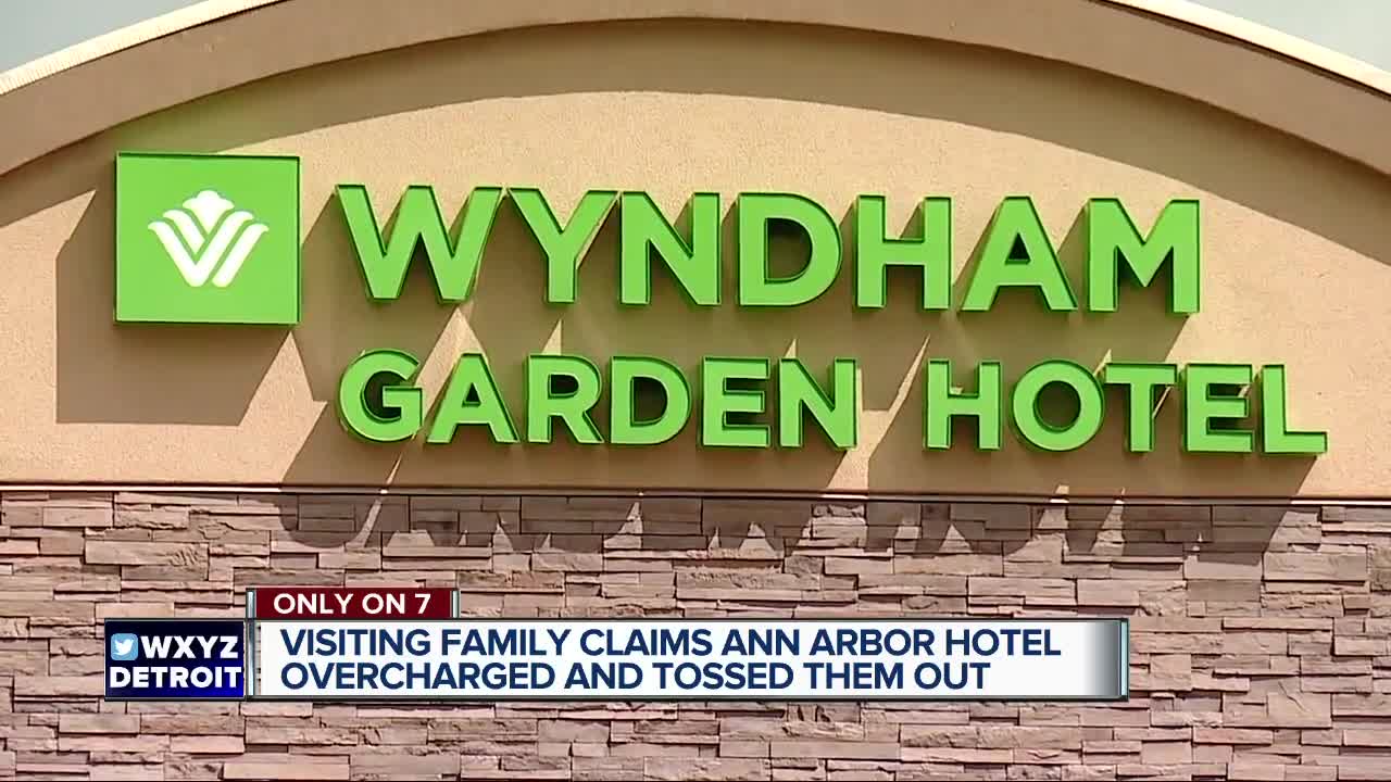 Family claims Wyndham Hotel in Ann Arbor triple-charged for their room and tossed them out