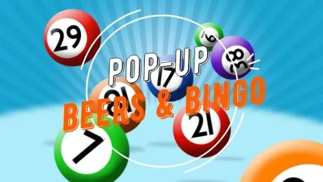 POP UP BEERS & BINGO #bingo #giveaway #live