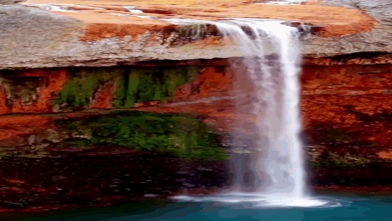 Breathtaking view of the waterfalls