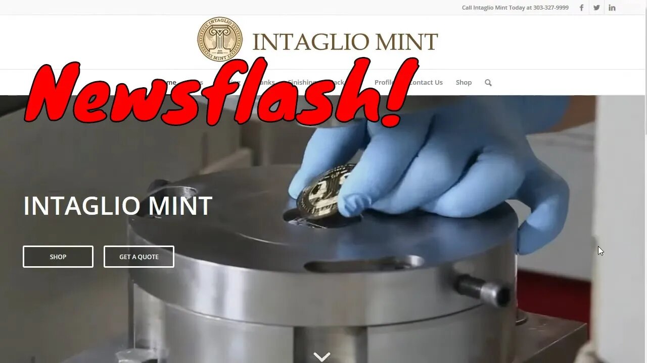 Intaglio Mint Newsflash!