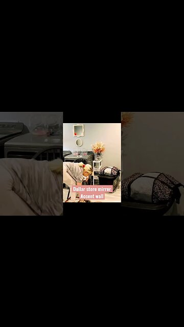 😱Gorgeous Accent Wall made from Dollar Store Mirrors, Dollar Tree DIY #blessedbeyondmeasure #diy