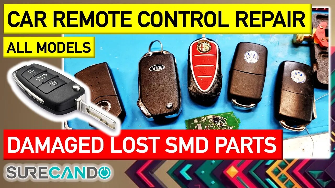 Reviving a Car Key Fob_ Fixing Broken Parts with Donor Components