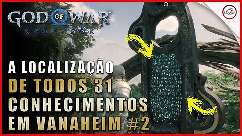 God of war Ragnarok, A localização de todos os 31 conhecimentos em Vanaheim #2 | Super dica