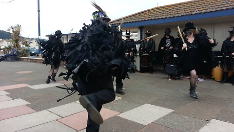 Beltane Border Morris-Jolly Roger -Teignmouth folk festival 2013