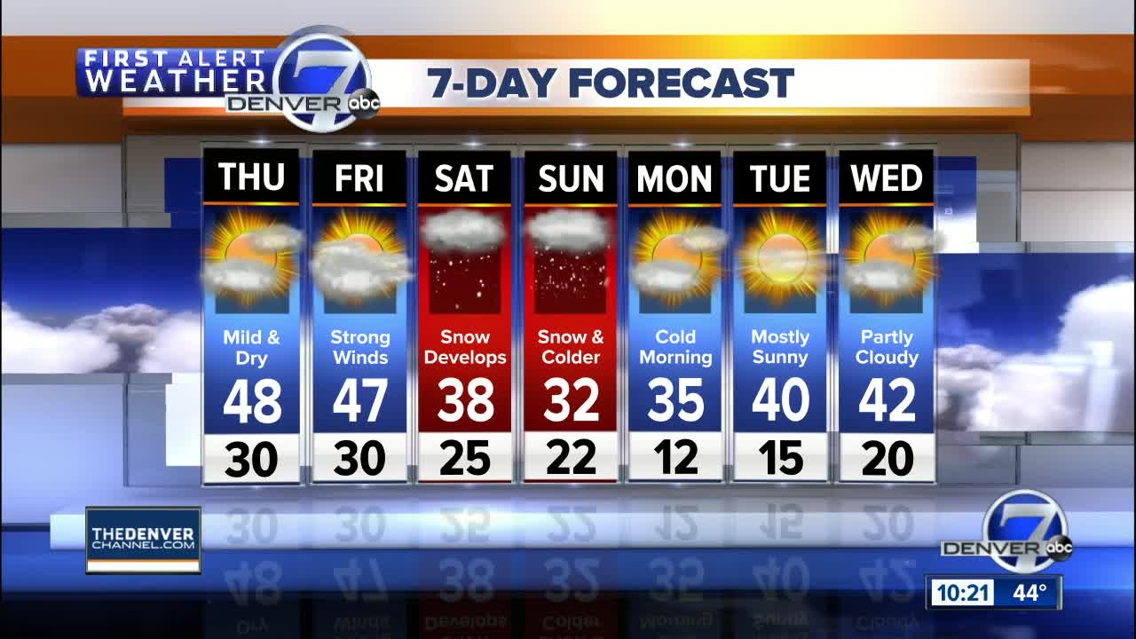 A strong storm is headed to Colorado