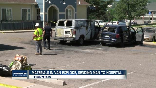 Heat may be to blame for van’s explosion that left Thornton business owner injured