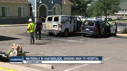 Heat may be to blame for van’s explosion that left Thornton business owner injured