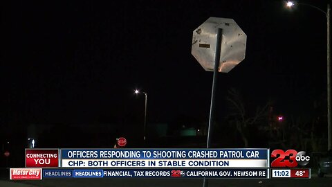 Two officers involved in major-injury collision while responding to fatal shooting